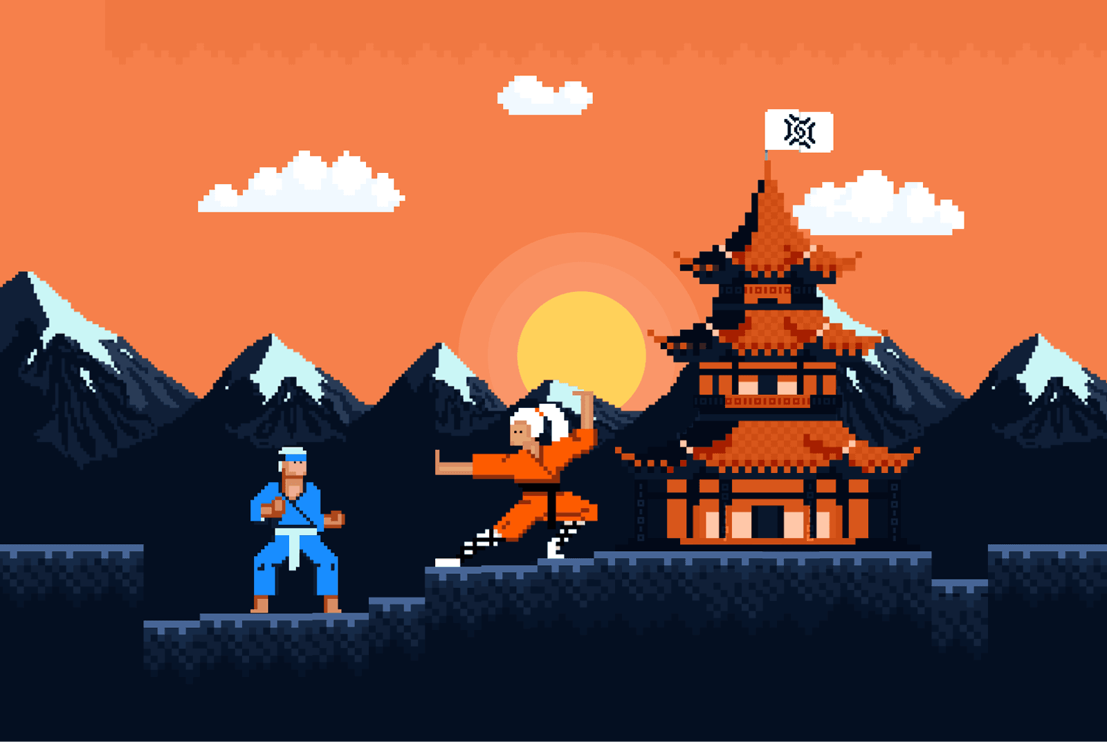Shaolin hero illustration